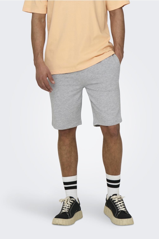 ONSNEIL LIFE SWEAT SHORTS 22015623 Light Grey Melange